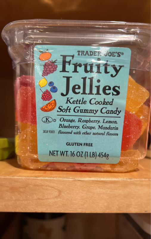 Is it Corn Free? Trader Joe's Fruit Jellies Kettle Cooked Candy With Real Fruit Extracts