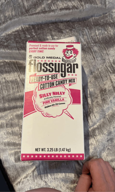 Gold Medal Flossugar Silly Nilly Pink Vanilla Ready-To-Use Cotton Candy Mix