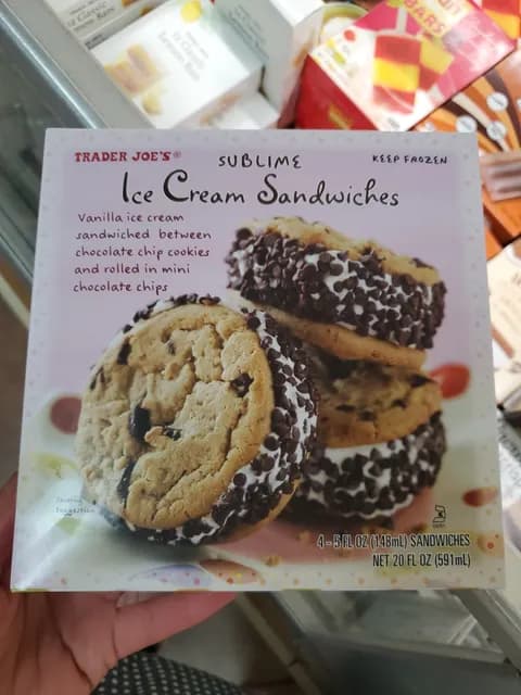 Trader Joe'S Sublime Ice Cream Sandwiches