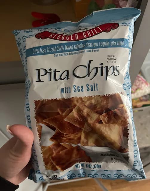Is it Dairy Free? Trader Joe's Reduced Guilt Pita Chips With Sea Salt