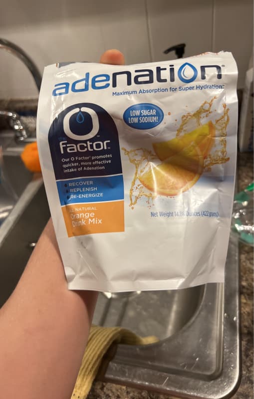 Adenation Hydration Orange Drink Mix