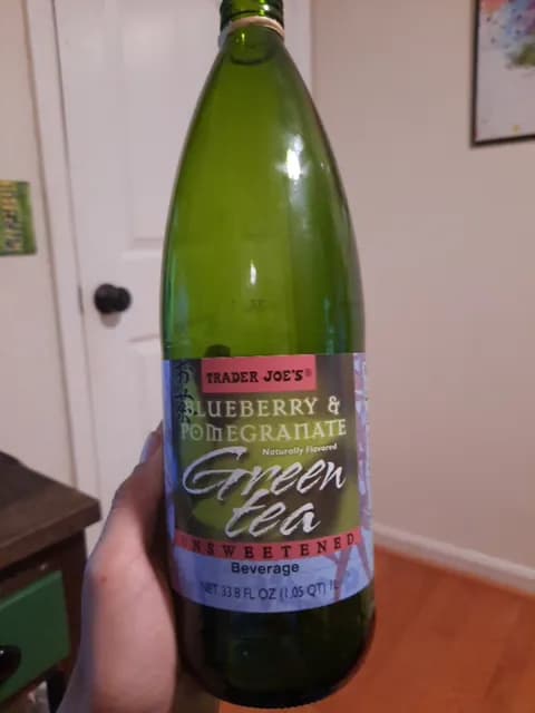Trader Joe'S Unsweetened Blueberry & Pomegranate Green Tea Beverage