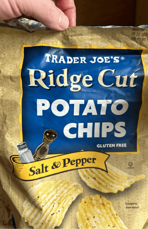 Trader Joe'S Gluten Free Ridge Cut Salt & Pepper Potato Chips