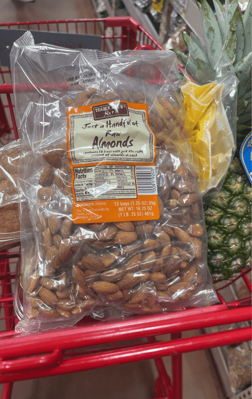 Trader Joe’S Nuts Just A Handful Of Raw Almonds