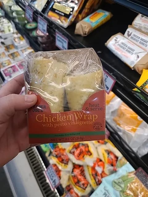 Trader Joe'S Chicken Wrap With Pesto Vinaigrette