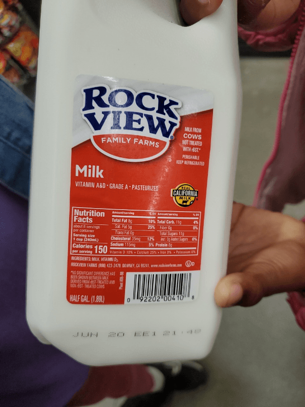 Rockview Family Farms Milk