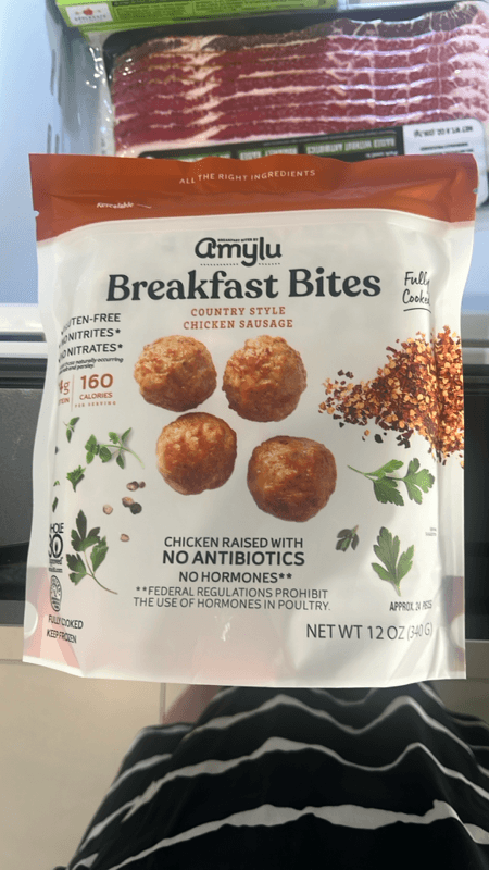 Amylu Breakfast Bites Country Style Chicken Sausage