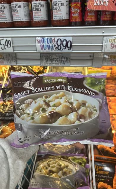 Trader Joe'S Saucy Scallops With Mushrooms