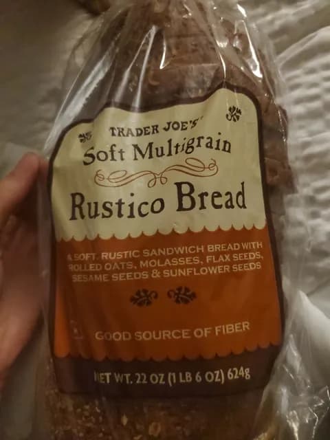 Is it Lactose Free? Trader Joe’s Soft Multigrain Rustico Bread