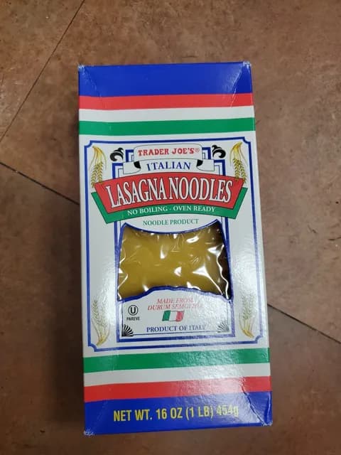 Is it Sesame Free? Trader Joe's Italian Lasagna Noodles