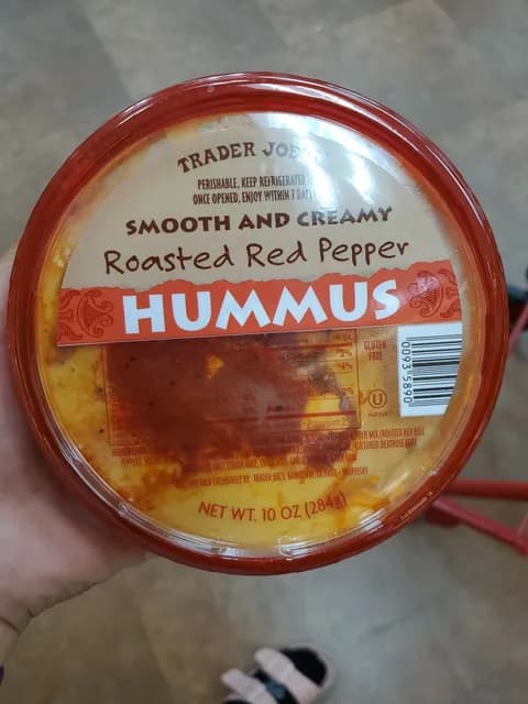 Trader Joe'S Smooth And Creamy Roasted Red Pepper Hummus