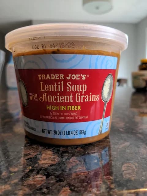 Trader Joe'S Lentil Soup With Ancient Grains