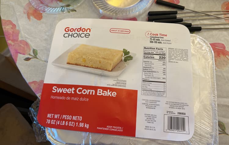 Gordon Choice Sweet Corn Bake