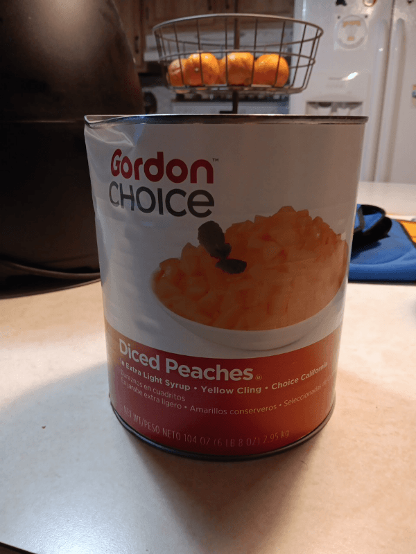 Gordon Choice Diced Peaches In Extra Light Syrup
