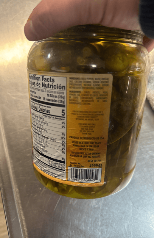 Gran Sazon Sliced Jalapeno Peppers