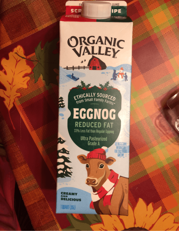 Organic Valley Reduced Fat Eggnog
