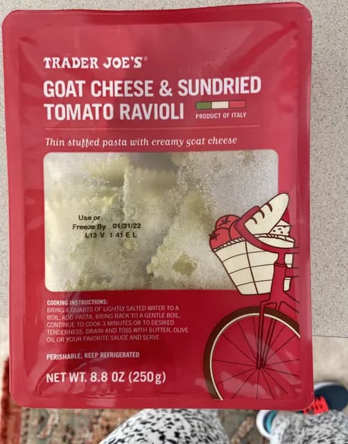 Trader Joe'S Goat Cheese & Sundried Tomato Ravioli