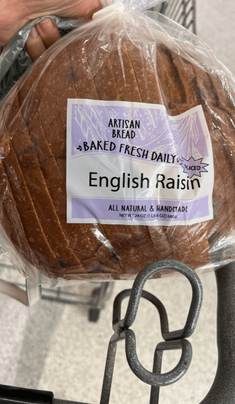 Giant Food English Raisin Artisan Bread
