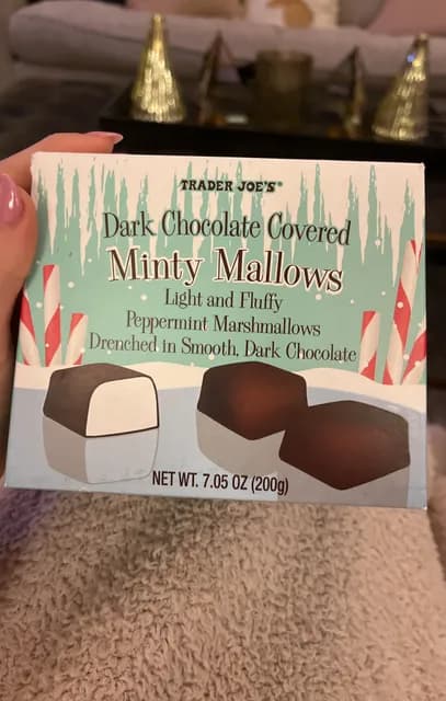 Trader Joe'S Dark Chocolate Covered Minty Mallows