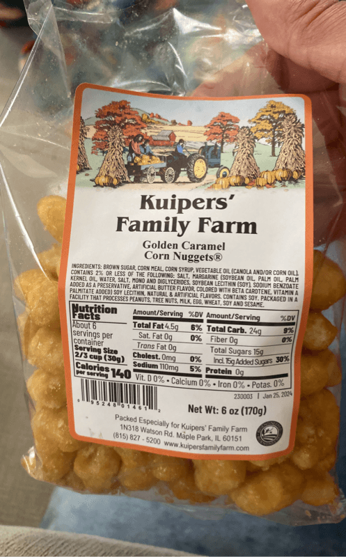 Kuiper'S Family Farm Golden Caramel Corn Nuggets