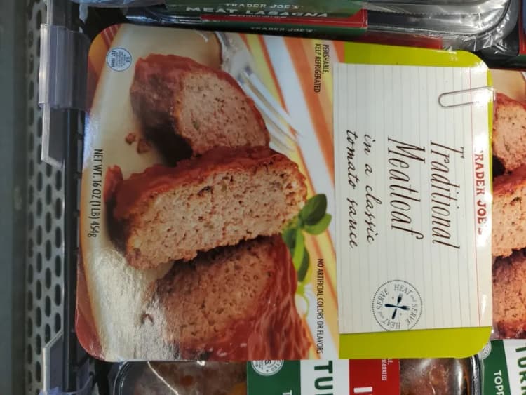 Trader Joe'S Traditional Meatloaf In A Classic Tomato Sauce
