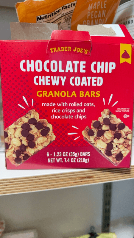 Trader Joe'S Chocolate Chip Chewy Coated Granola Bars
