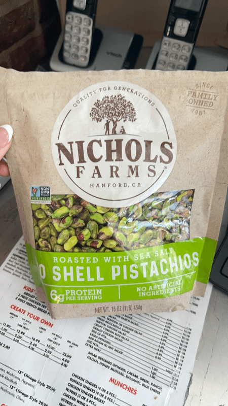 Nichols Farms Roasted With Sea Salt 0 Shell Pistachios