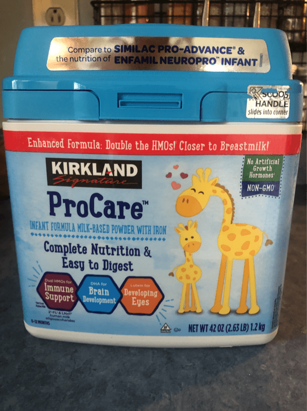 Kirkland Signature Procare Infant Formula Milk-Based Powder With Iron 0-12 Months
