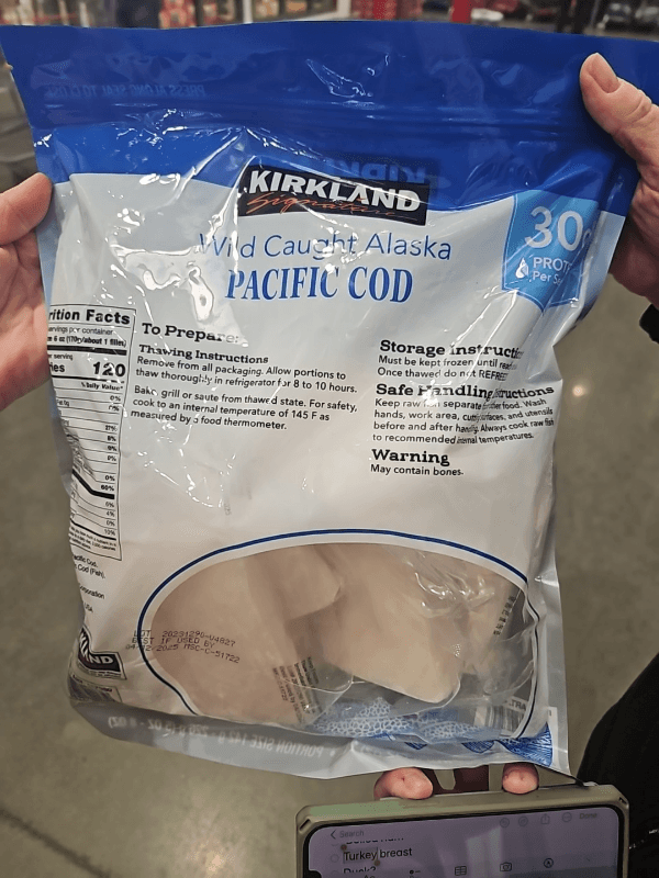 Kirkland Signature Wild Caught Alaska Pacific Cod