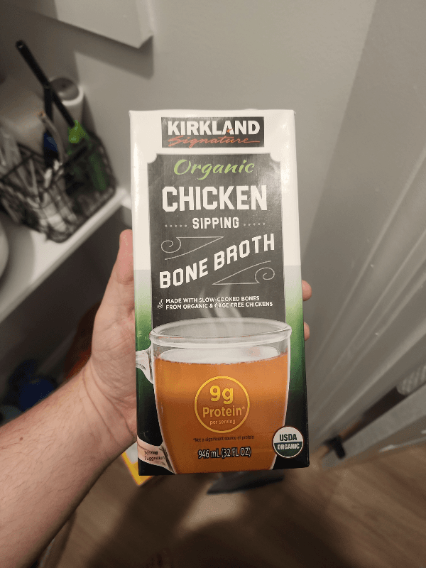 Kirkland Signature Organic Chicken Sipping Bone Broth