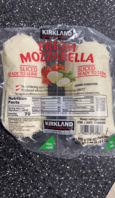 Kirkland Signature Fresh Mozzarella Cheese
