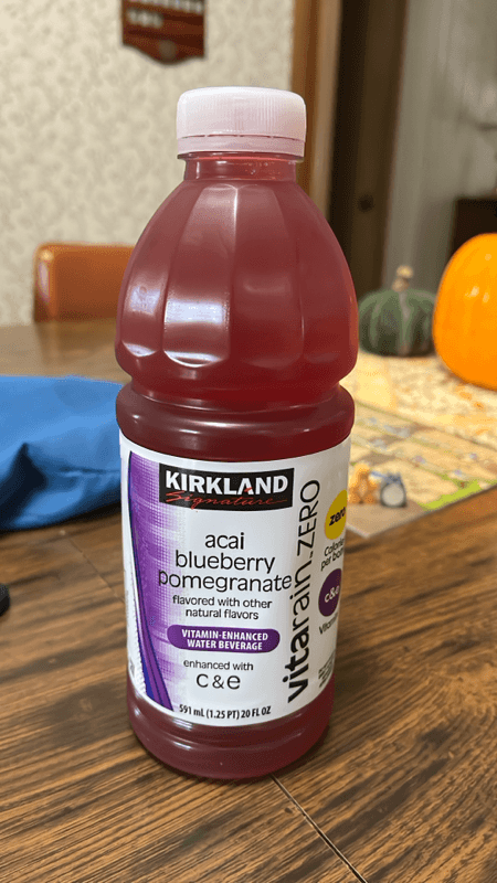 Kirkland Signature Acai Blueberry Pomegranate Vitamin-Enhanced Water Beverage