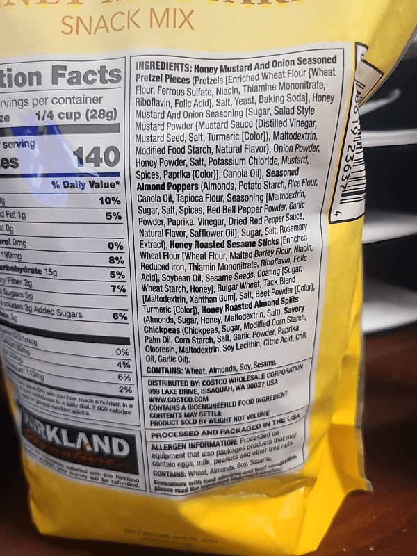Kirkland Signature Honey Mustard Snack Mix