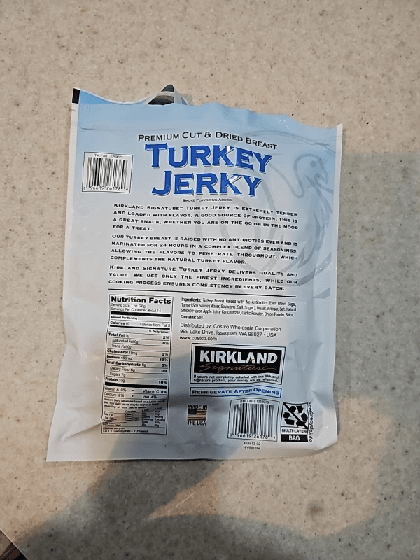 Kirkland Signature Original Turkey Jerky