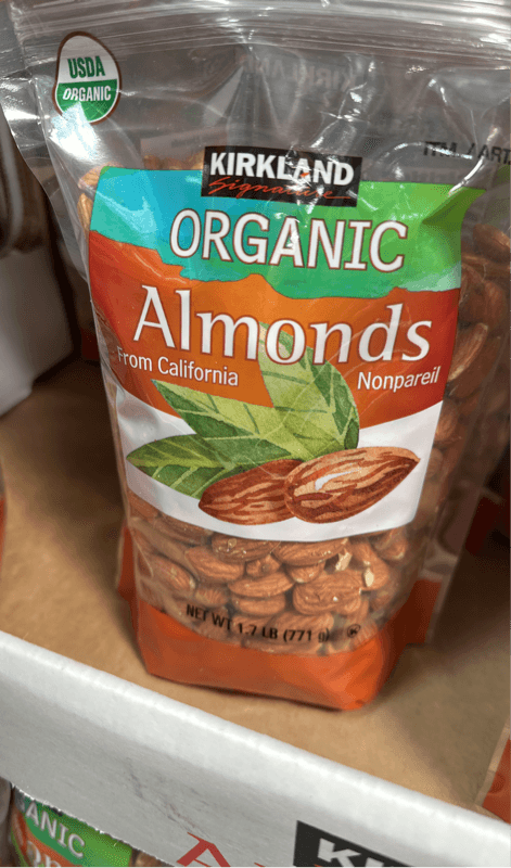 Kirkland Signature Organic Almonds