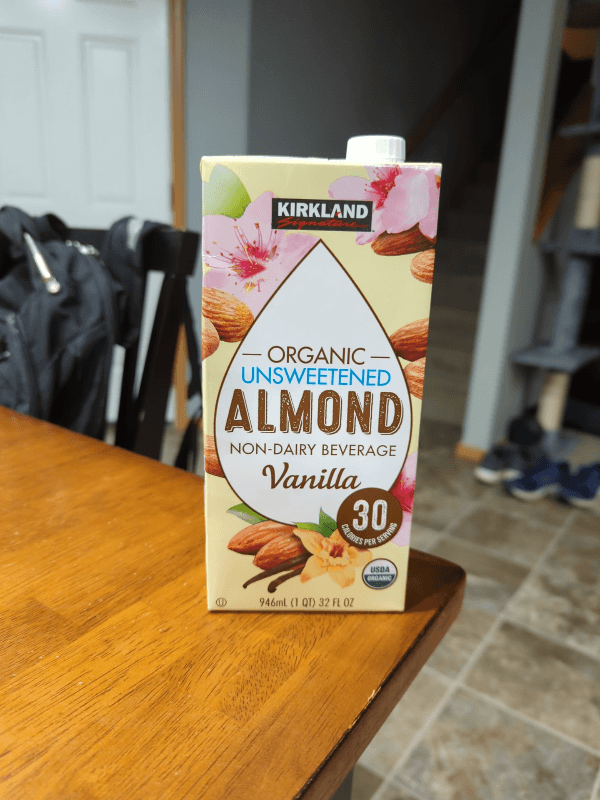 Kirkland Signature Organic Unsweetened Almond Non-Dairy Beverage Vanilla