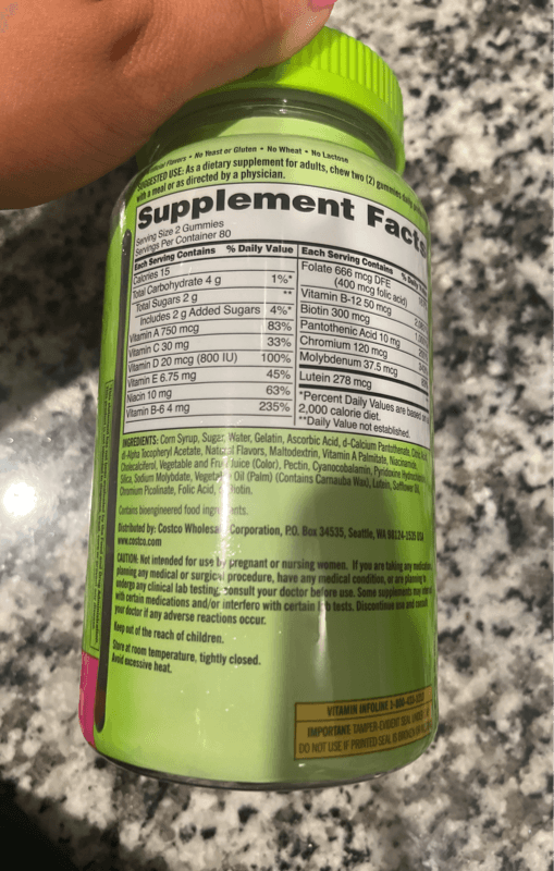 Kirkland Signature Tropical Fruit, Mixed Berry, Strawberry Adult Multivitamin Gummies
