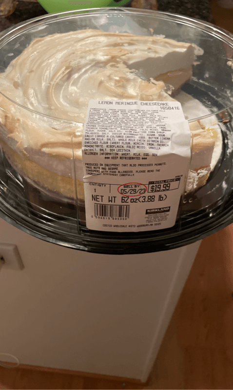 Kirkland Signature Lemon Meringue Cheesecake
