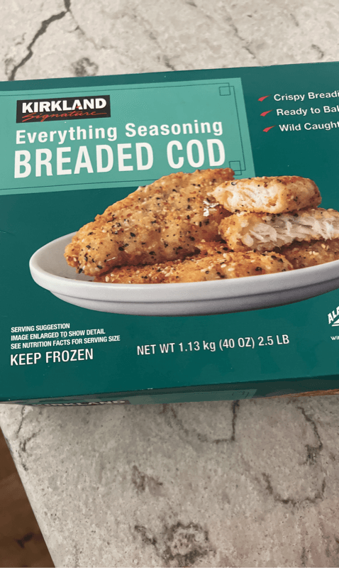 Kirkland Everything Seasoning Breaded Cod
