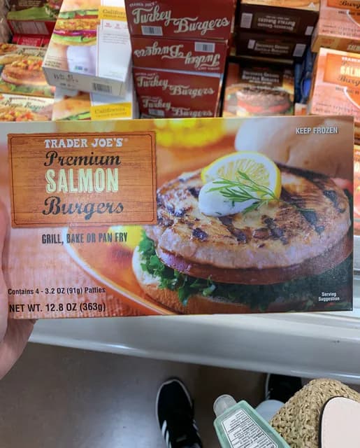 I love the frozen premium salmon burgers! : r/traderjoes