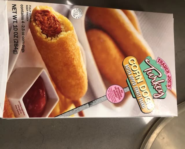 Is it Vegetarian? Trader Joe's Turkey Corn Dogs Batter Dipped Turkey Franks