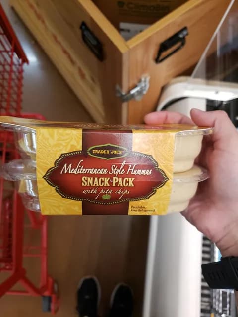 Is it Mediterranean Diet Friendly? Trader Joe's Mediterranean Style Hummus Snack Pack With Pita Chips