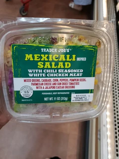 Trader Joe'S Mexicali Inspired Salad With Chili Seasoned White Chicken Meat