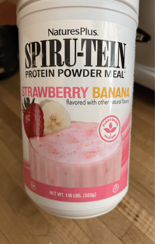 Naturesplus Spiru-Tein Protein Powder Meal Strawberry Banana Flavors