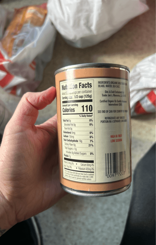 Trader Joe'S Organic Great Northern Beans
