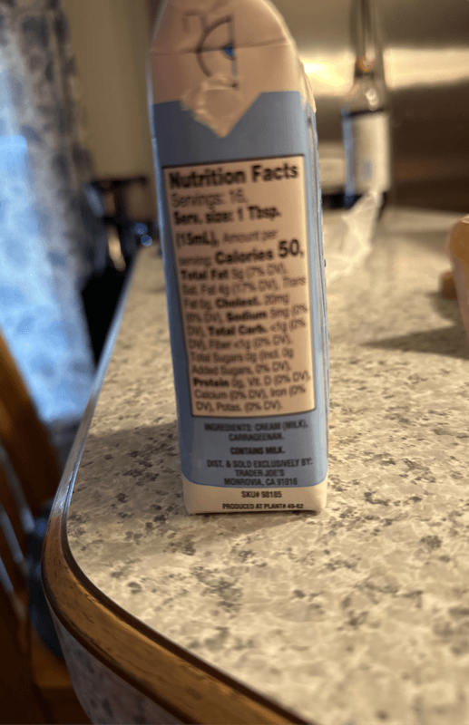 Trader Joe'S Whipping Cream