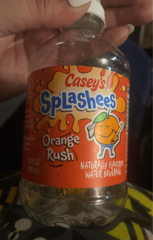 Casey'S Splashees Orange Rush Water Beverage