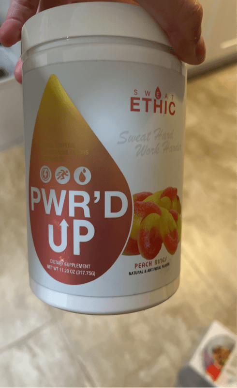 Sweat Ethic Pwr'D Up Peach Rings Dietary Supplement