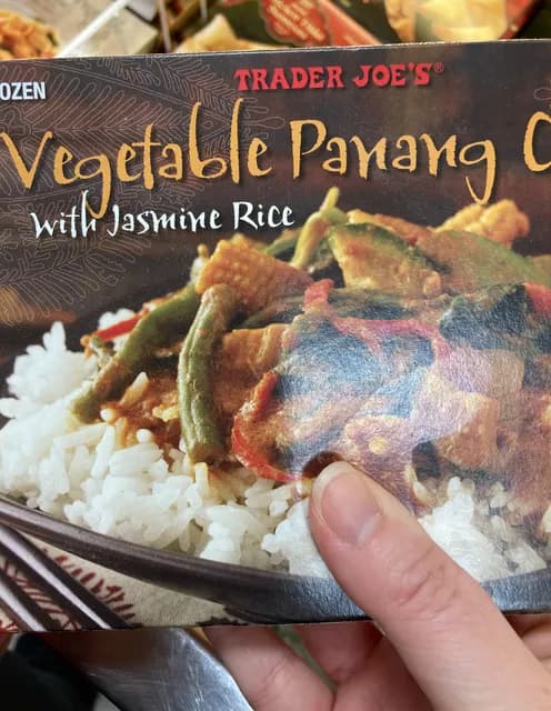 Trader Joe'S Vegetable Panang Curry With Jasmine Rice