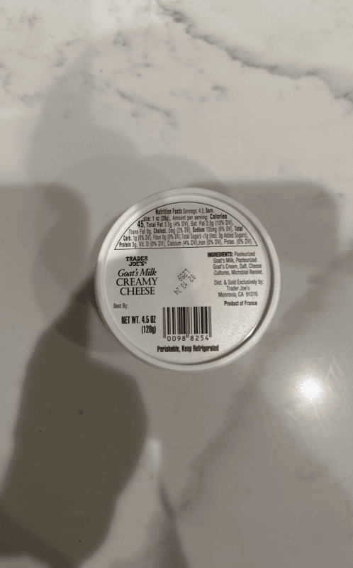 Trader Joe'S Goat'S Milk Creamy Cheese